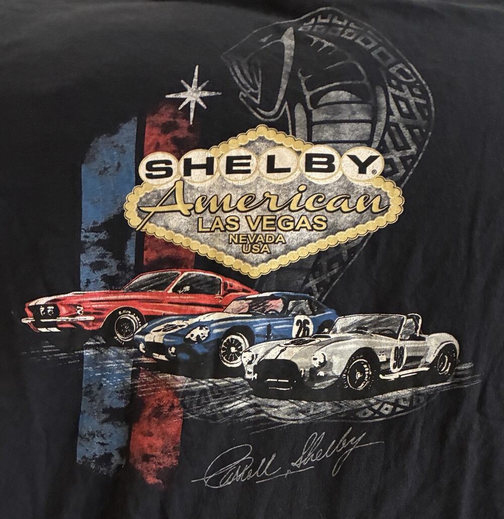 Vintage Racing T-Shirt Black - Shelby - cut tag size 2XL? HOM5861WN